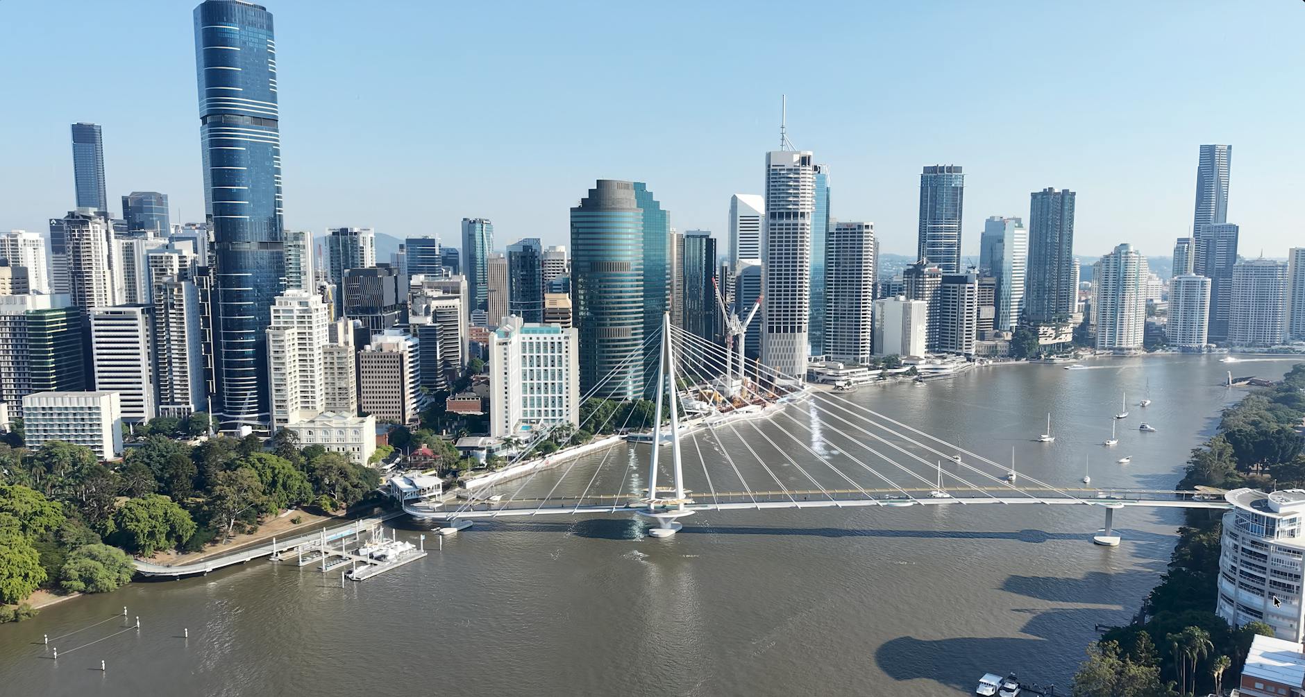 Sydney financial district skyline representing Australia’s economic outlook amid central bank policy decision.