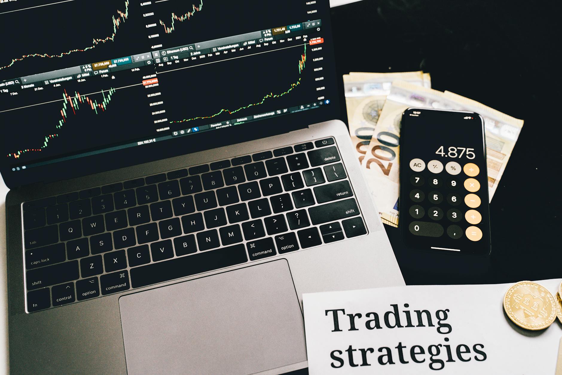 Investors review ETF income and return-of-capital data on a market screen.