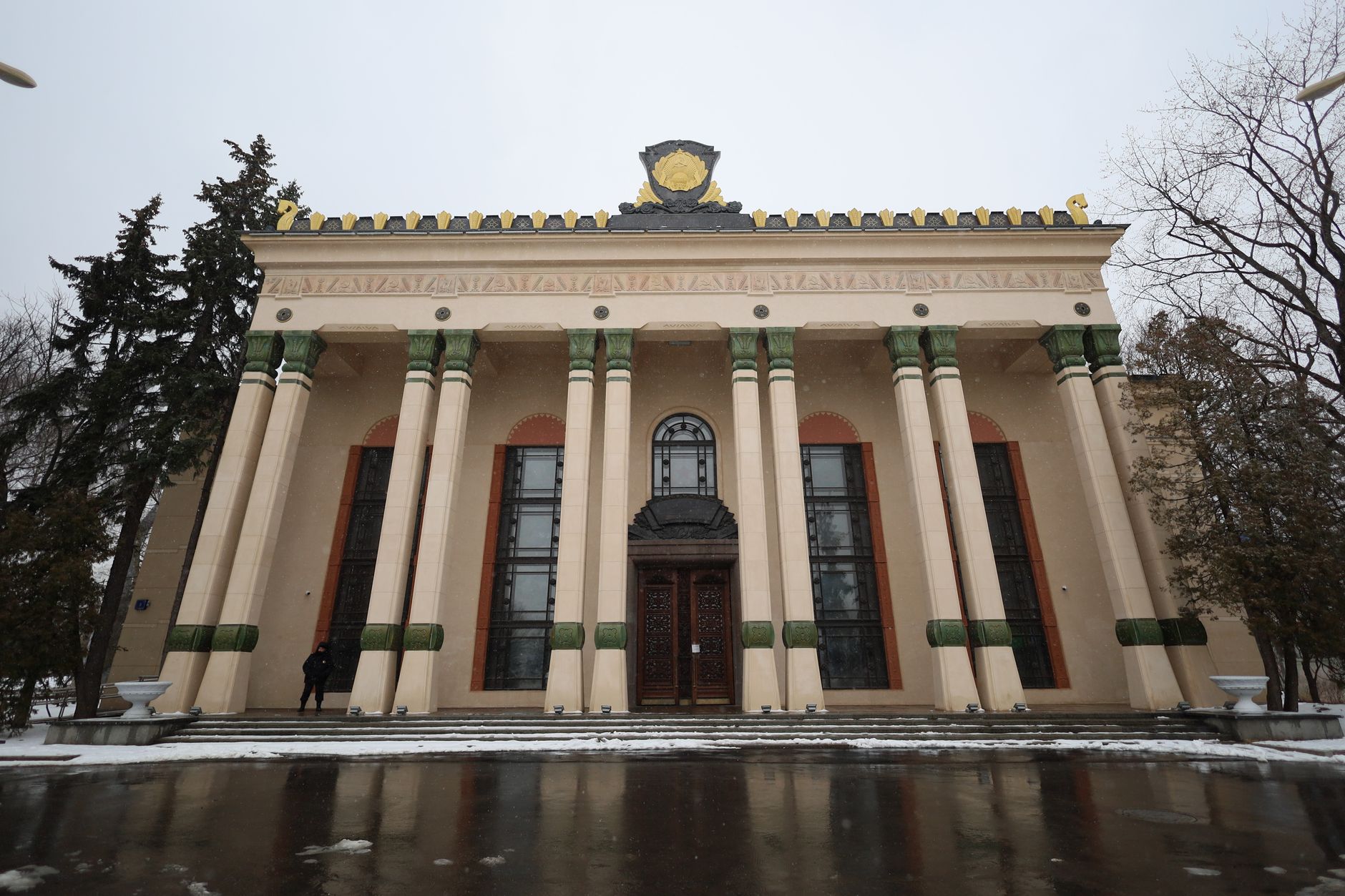 The Bank of Russia headquarters in Moscow following the central bank’s decision to reduce its key interest rate to 14%.