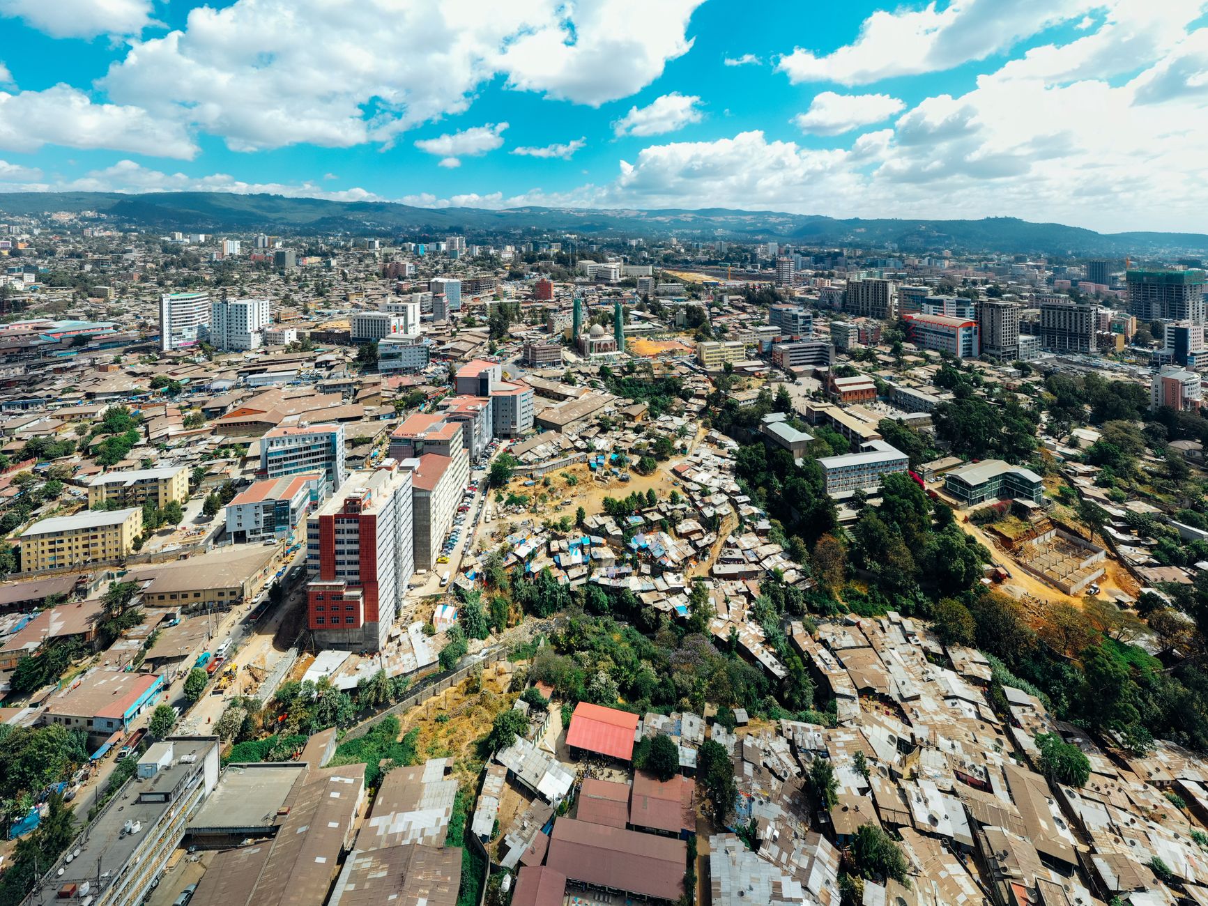 A view of Nairobi’s financial district illustrating Kenya’s growing foreign-exchange reserves and strong investor demand for government bonds.
